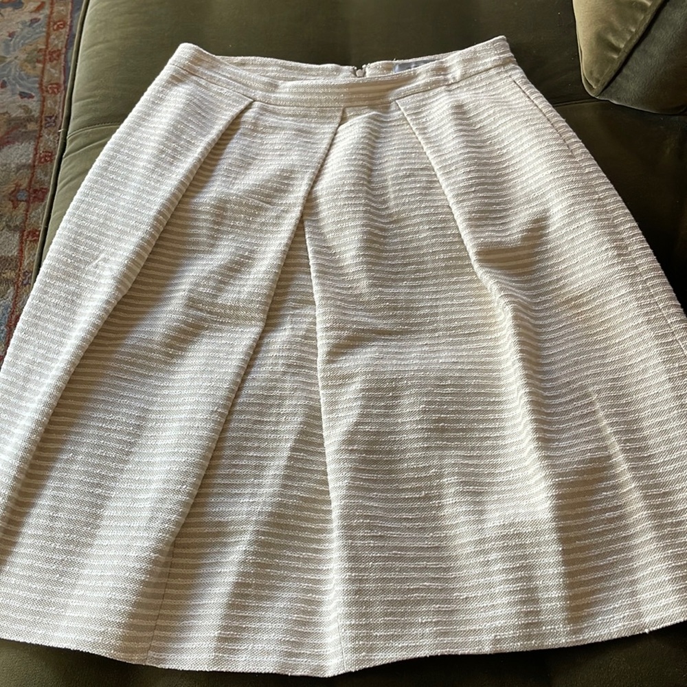 Linen cotton blend skirt by classique entier size 10